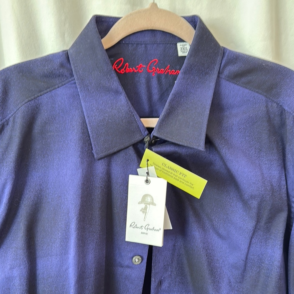 Robert Graham Men's Purple Shirt